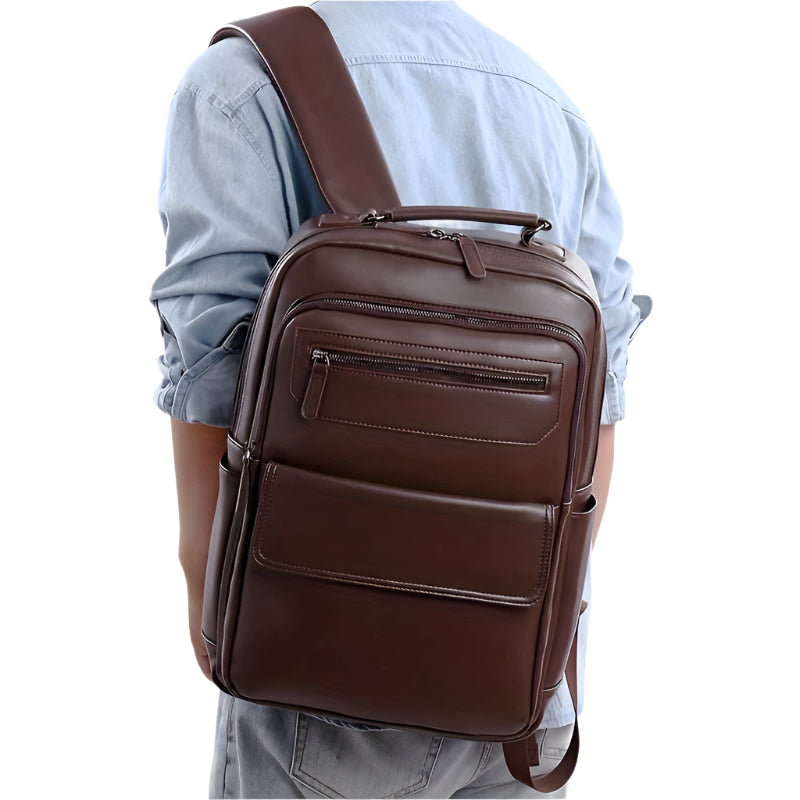 Heren Laptop Rugzak - Waterdichte Rugtas met Laptopvak 2