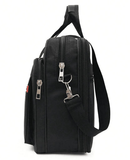Leren Laptoptas Heren - Waterdichte Vintage Schoolrugtas 0