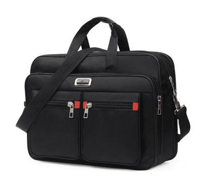 Leren Laptoptas Heren - Waterdichte Vintage Schooltas voor Reis 3