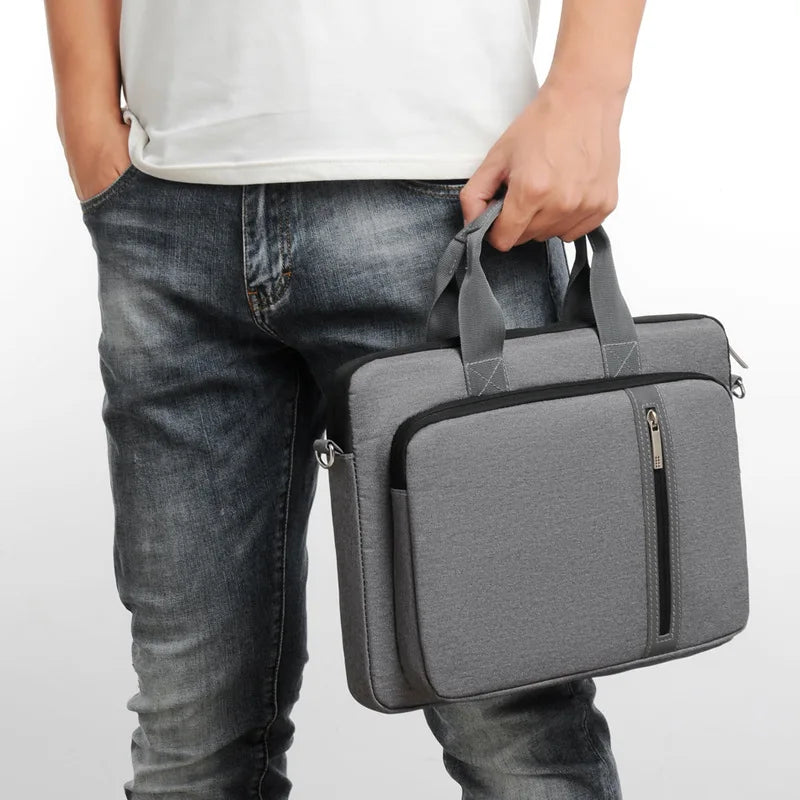 Leren Laptoptas Heren - Waterdichte Vintage Tas voor 17 Inch Laptop 3