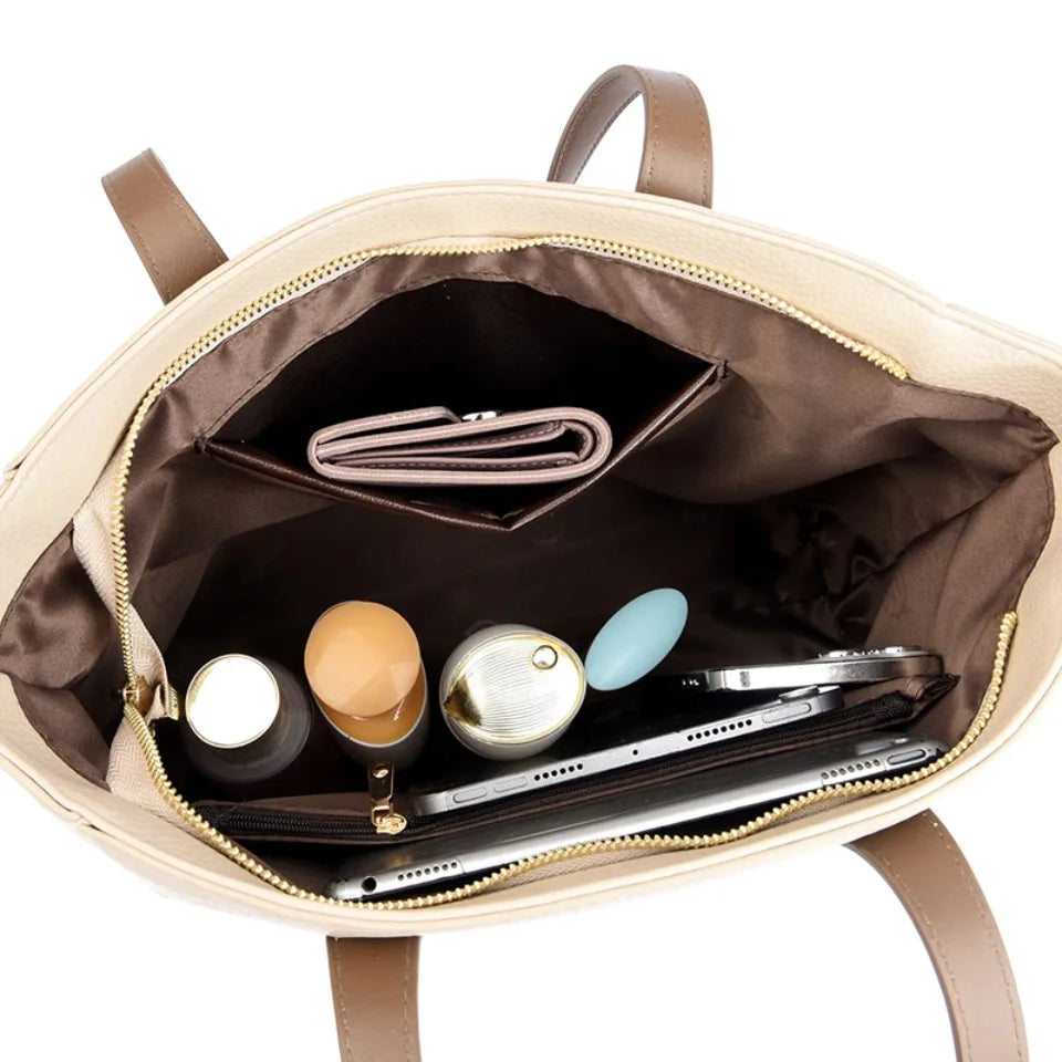 Luxe Leren Handtas Dames - Stijlvolle Crossbody Met Ruimte 5