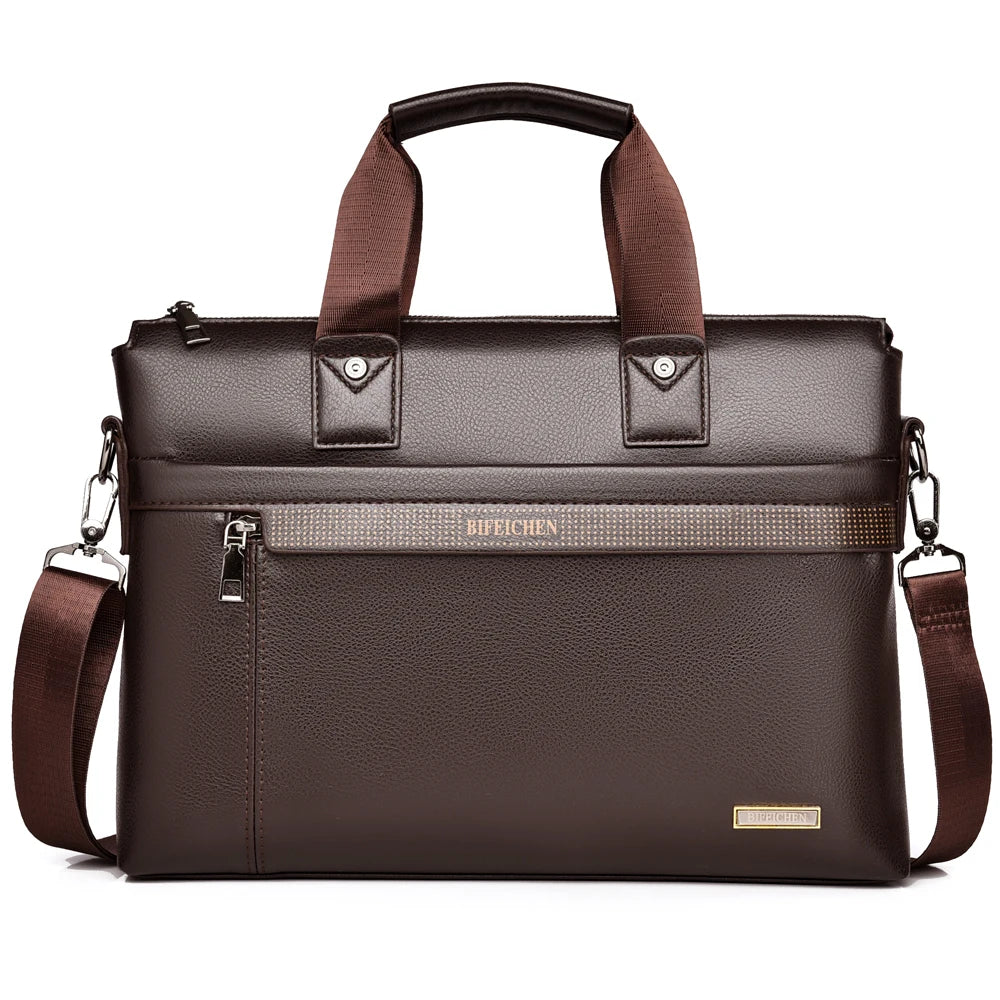 Amon | Leren Heren Waterdichte Laptoptas Vintage Schooltas