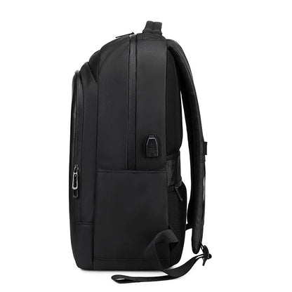 Modieuze Laptop Rugzak Heren - Waterdichte Schooltas Met Laptopvak 3