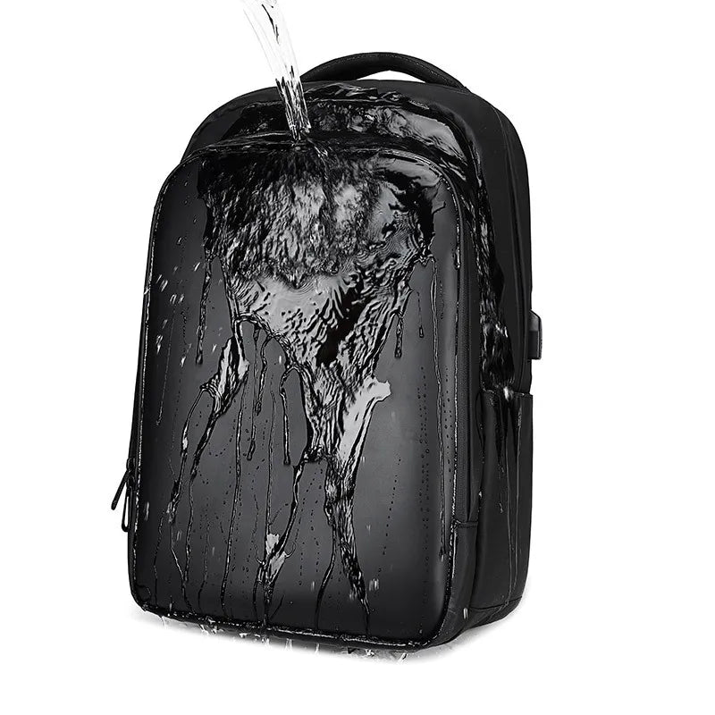 Modieuze Laptop Rugzak Heren - Waterdichte Schooltas Met Laptopvak 5