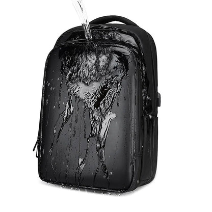 Modieuze Laptop Rugzak Heren - Waterdichte Schooltas Met Laptopvak 5
