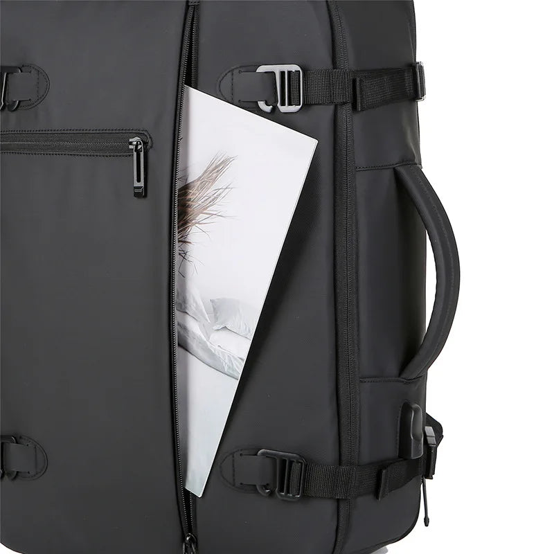 Waterdichte Heren Rugzak - Comfortabele Laptop Schooltas met Grote Capaciteit 0