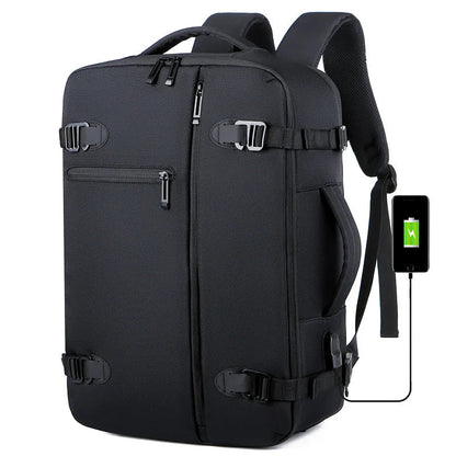 Waterdichte Heren Rugzak - Comfortabele Laptop Schooltas met Grote Capaciteit 4